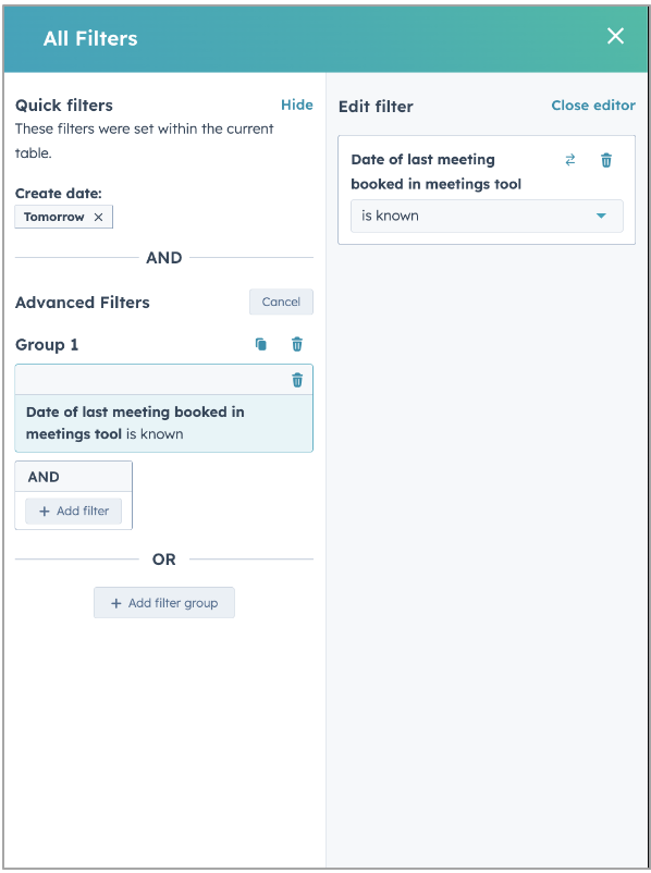 redesign geavanceerde filters