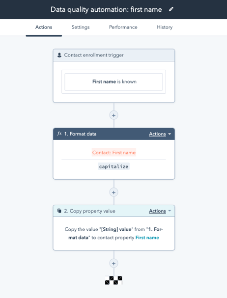 Workflow: data quality automation