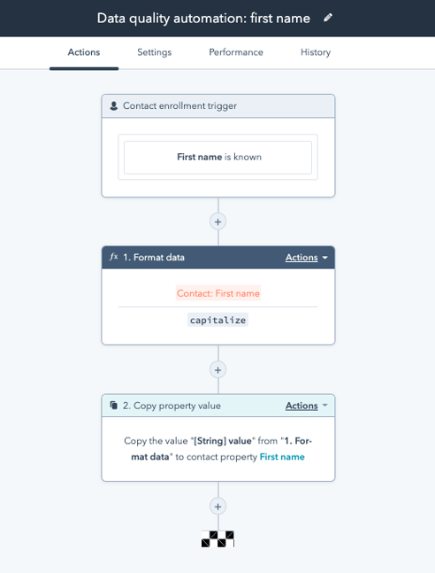 Workflow: data quality automation