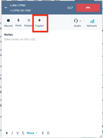 Breeze Copilot tijdens live gesprekken